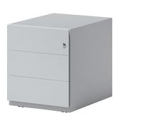 BISLEY Contenedor con Ruedas, 3 cajones universales, Metal, 645 Gris Claro, 56,5 x 42 x 49,5 cm
