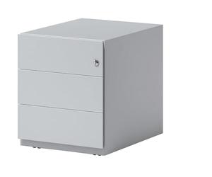 BISLEY Contenedor con Ruedas, 3 cajones universales, Metal, 645 Gris Claro, 56,5 x 42 x 49,5 cm