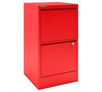Bisley Home Filer, 2 cajones HR, Metal, 670 Rojo Cardinal, 40 x 41,3 x 67,2 cm