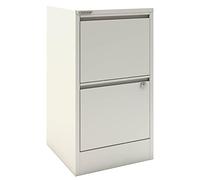BISLEY Home Filer, 2 cajones HR, Metal, 696 Blanco tráfico, 40 x 41,3 x 67,2 cm