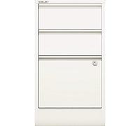 BISLEY Home Filer, 2 cajones universales y 1 HR de Metal, 696 Blanco tráfico, 40 x 41,3 x 67,2 cm
