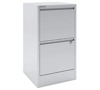 Bisley Home Home portfiler, 2 cajones, HR de Metal, 645 Luz Gris, 40 x 41.3 x 67.2 cm