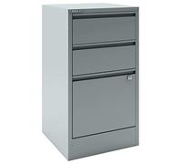 Bisley Home Home portfiler, 2 Universal, 1 cajón, HR de Metal, 355 Plata, 40 x 41.3 x 67.2 cm