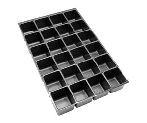 Bisley multid rawer cajón 24 Compartimentos para A4 cajones H 102, 87, 51 mm, Metal, 800 de plástico, 36.5 x 23,7 x 5 cm