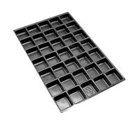 BISLEY MultiDrawer - Cajón para cajones (A4, 35 Compartimentos, para Todos los cajones DIN A4, Metal, 800 plástico, 36,5 x 23,7 x 5 cm)