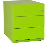 BISLEY Note-Contenedor con Tapa (3 cajones universales), Metal, 604 Verde, 56.5 x 42 x 49.5 cm