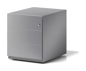 Bisley Roll Container Ordenador, con Mango 3 Universal cajones, Metal, 355 Plata, 56,5 x 42 x 49.5 cm