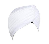 BISMAADH Turbante instantáneo Listo para Usar para Hombres y Mujeres, Gorro Ligero Sikh Pagri, Blanco, Talla única