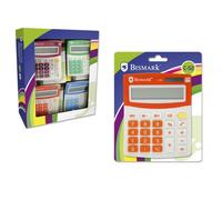 Bismark 324111 calculadora bolsillo calculadora básica naranja, blanc