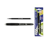 Bismark Bolígrafo Borrable Negro con Capuchón y recambio