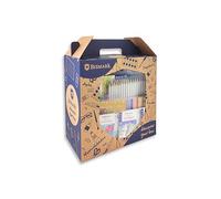 Bismark CAJA DISCOVER BOX SET LETTERING INFANTIL PAPELERIA PASTEL