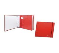 Bismark Carpeta 4 Anillas 25 mm + Recambio 90 gr Rojo