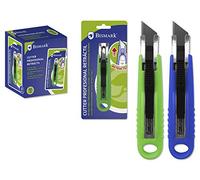 BISMARK CUTTER PROFESIONAL RETRACTIL CON CUCHILLA FRACTURABLE DE 18 MM BLISTER marca BISMARK