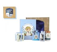 Bismark Kit Regalo Primera Comunión Chico -Set Regalo Completo con Libro, Taza, Hucha y Accesorios | Recuerdo comunión en Caja Decorativa Azul