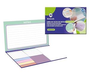 Bismark Libro Pack de Taco de Notas Adhesivas Translúcidas
