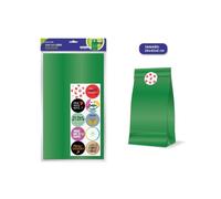 Bismark pack de 10 sobres papel kraft 50grs con 10 pegatinas para cier