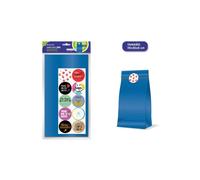 Bismark pack de 10 sobres papel kraft 50grs con 10 pegatinas para cier