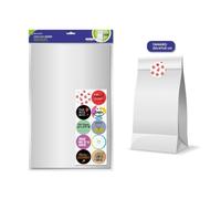 Bismark pack de 10 sobres papel kraft 50grs con 10 pegatinas para cier