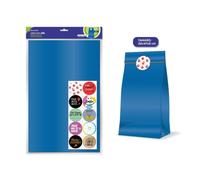 Bismark pack de 10 sobres papel kraft 50grs con 10 pegatinas para cier