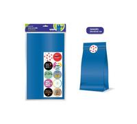 Bismark pack de 10 sobres papel kraft 50grs con 10 pegatinas para cier