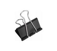 Bismark Pinza Metálica Palanca Abatible sujetapapeles 32 mm Color negro | Caja 12 unidades