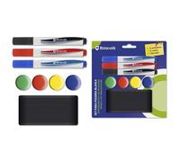 Bismark Set 3 rotuladores pizarra+4 imanes+borrador 329311