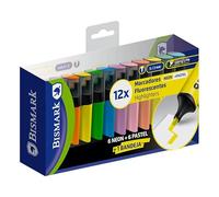Bismark Subrayador Long-life con deskset 12 colores