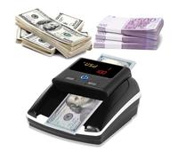 Bisofice Mini contador de dinero portátil, detector billetes por infrarrojos, detección automática,Clasificación precisa