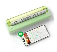 Bisofice P80 Impresora Termica A4 Impresora Portatil Inalambrica Sin Tinta, Conexión de Smartphone por Bluetooth Admite Papel Térmico A4, Anti-Curl-Design, con Phone y Laptop