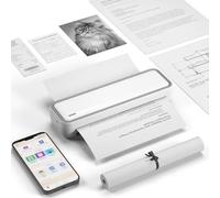 Bisofice X9 Impresora Móvil de Termoimpresión A4, Impresora Portátil para Móvil, Impresora A4 para Laptop, para Exteriores, Viajes, Home Office, Compatible con iOS y Android, Soporta Papel Térmico A4