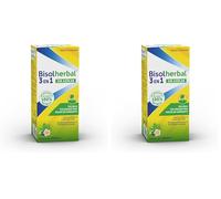 Bisolherbal Jarabe para la Tos 3 en 1 - Tos Seca y con Moco + Dolor de Garganta | Sin Azúcar | Vegano | Desde 2 Años | 100 ml (Paquete de 2)