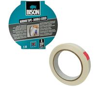 Bison Cinta adhesiva de montaje de 5 metros de doble cara, adhesivo extra fuerte en lugar de taladrar, 250 kg, capacidad de carga de 5 m x 2 cm,