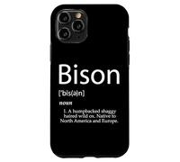 Bison Definition Bovid Granja Animal Bison Burger Cuernos de Carne Carcasa para iPhone 11 Pro