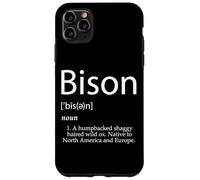Bison Definition Bovid Granja Animal Bison Burger Cuernos de Carne Carcasa para iPhone 11 Pro MAX