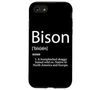 Bison Definition Bovid Granja Animal Bison Burger Cuernos de Carne Carcasa para iPhone SE (2020) / 7/8
