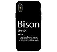 Bison Definition Bovid Granja Animal Bison Burger Cuernos de Carne Carcasa para iPhone X/XS