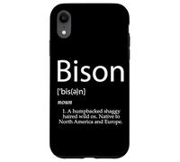 Bison Definition Bovid Granja Animal Bison Burger Cuernos de Carne Carcasa para iPhone XR