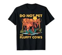 Bison Do Not Pet Fluffy Cows Buffalo Humor Cita de Vida Silvestre Camiseta