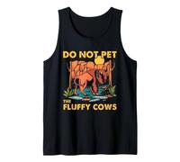 Bison Do Not Pet Fluffy Cows Buffalo Humor Cita de Vida Silvestre Camiseta sin Mangas