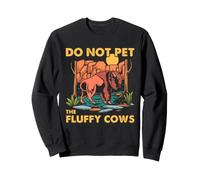 Bison Do Not Pet Fluffy Cows Buffalo Humor Cita de Vida Silvestre Sudadera