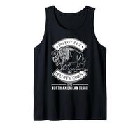 Bison Fluffy Cow Humor North American Buffalo Advertencia Cita Camiseta sin Mangas