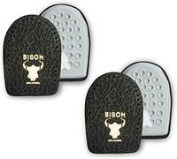 BISON - Plantillas para Talón - Almohadilla para el Talón - Cojines de Cuero para el Talón - Ortopédicos - Diferentes Longitudes y Alturas - No Más Dolor - 2 pares (WOMEN)