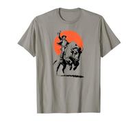 Bison Rider Cowboy Dude on an American Buffalo Camiseta