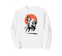 Bison Rider Cowboy Dude on an American Buffalo Sudadera