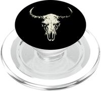 Bison Skull American Buffalo Minimalist Punk Core PopSockets PopGrip para MagSafe