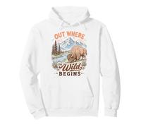 Bison Wilderness Outdoor Adventure Nature Lover Mountains Sudadera con Capucha