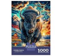 Bisonte Europeo Puzzle 1000 Piezas para La Familia-Rompecabezas Difícil, Apto para Adultos Y Adolescentes A Partir De 12 Años 52x38cm/1000pcs