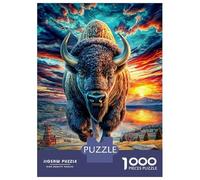 Bisonte Europeo Puzzle 1000 Piezas para La Familia-Rompecabezas Difícil, Apto para Adultos Y Adolescentes A Partir De 12 Años 52x38cm/1000pcs