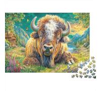 Bisonte Europeo Rompecabezas 1000 Piezas, Puzzles Imposible, De Juego De para Adultos Y Niños A Partir De 14 Años 70x50cm/1000pcs