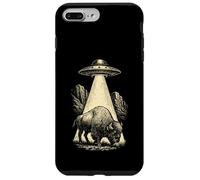 Bisonte OVNI Extraterrestre Secuestro Divertido Viajero Senderista Carcasa para iPhone 7 Plus/8 Plus